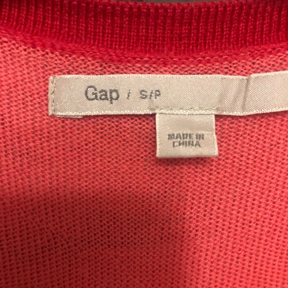 GAP two toned pink v neck sweater size small - Picture 3 of 3